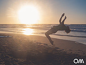 Salto au coucher du soleil