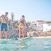 Stand up paddle dans la baie de Morro Jable