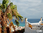 Vue sur l'Atlantique depuis la terrasse du surfcamp