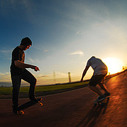 Faire du roller au coucher du soleil à Morro Jable
