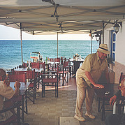 Restaurant de poisson à Morro Jable sur la plage