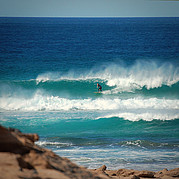 Vagues par vent fort