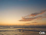 Coucher de soleil au spot de surf de La Pared