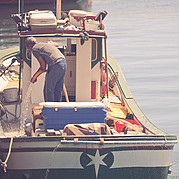 Bateau de pêche à Morro Jable à Fuerteventura