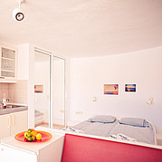 petite cuisine dans l'appartement Agua à La Pared