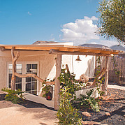 Jardin Appartement Tierra vue extérieure, Surf Villa La Pared